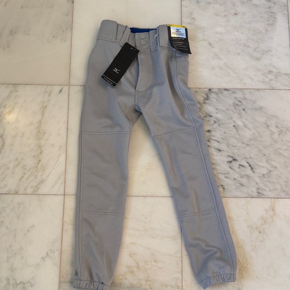 Mizuno Youth Select Pro Baseball Pants - Gray - Size XS - NWT